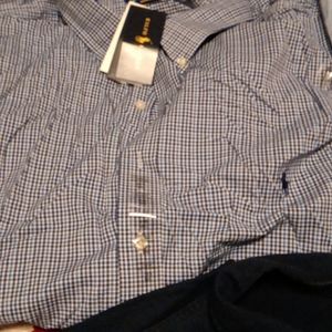 New beautiful Ralph Lauren classis polo denim shirt, cargo shirt and dress shirt